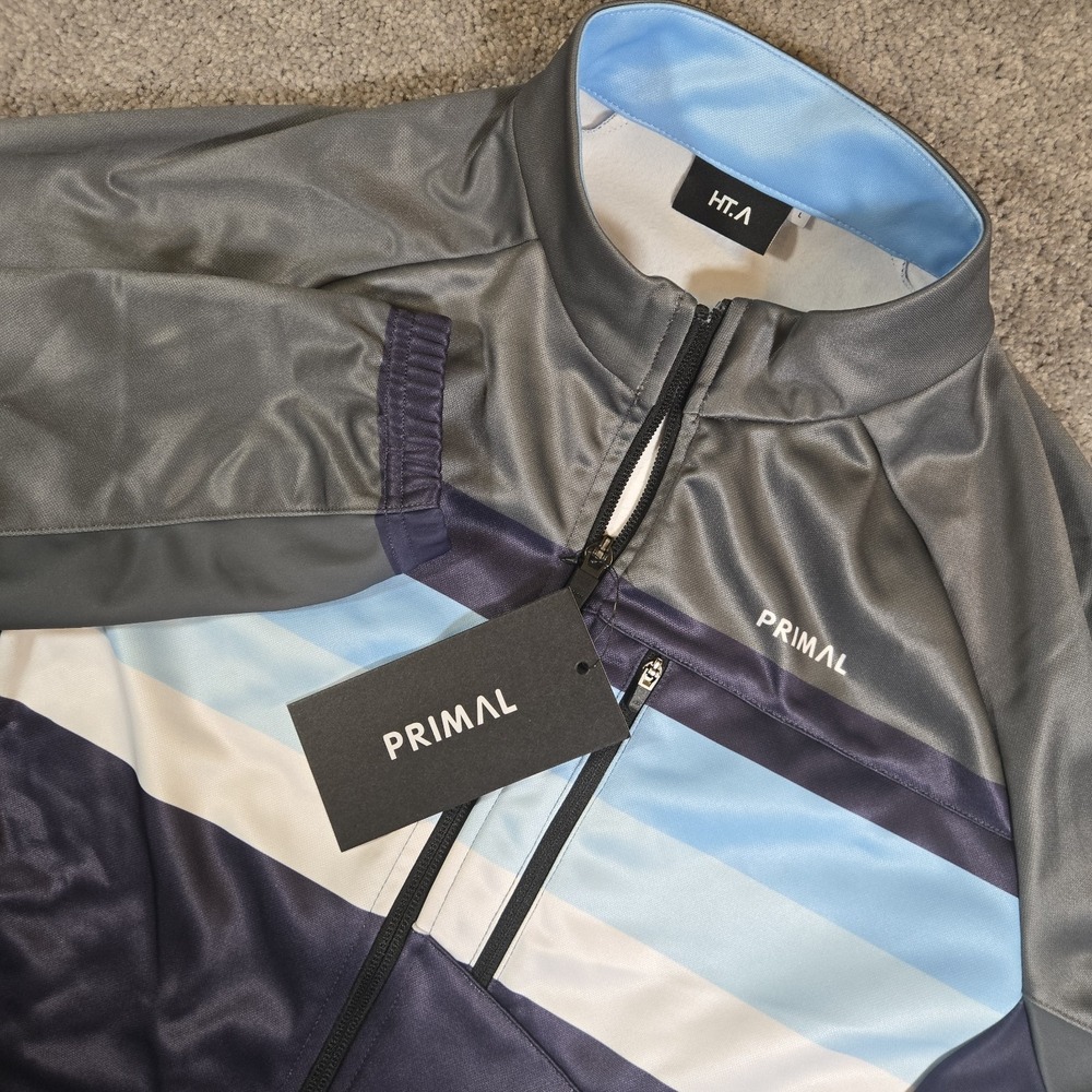 Primal Womens Aerion Thermal Cycling Jacket Large Gray Navy